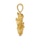 14K Triple Horse Head Racing Charm - Image 2