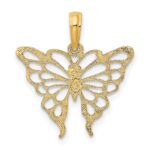 14K Filigree Butterfly Charm - Image 4