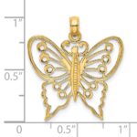14K Cut-Out Butterfly Charm - Image 3