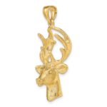 14K 3-D Deer Head 8-Point Buck Charm - Image 5