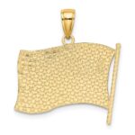 14K Enameled American Flag Charm - Image 4