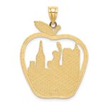 14K NEW YORK Apple with New York Skyline and Statue of Liberty Charm - Image 3