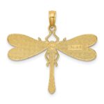 14K Multi-Color Enamel Dragonfly Charm - Image 4