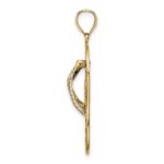 14K Enameled Palm Tree Beach Scene Flip-Flop Charm - Image 2