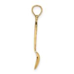 14K 3-D Black Enameled Table Spoon Charm - Image 2