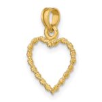 14k 3-D Rope Heart Pendant - Image 5