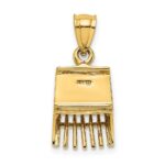 14K 3-D Cranberry Scoop Charm