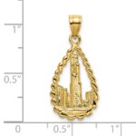 14K Chicago Skyline/Willis Tower Teardrop Charm - Image 3