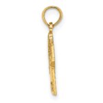 14K Polished Hawaiian Pineapple Style Shirt Charm - Image 2