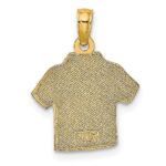 14K Polished Hawaiian Pineapple Style Shirt Charm - Image 4