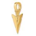 14K 3-D Arrowhead Charm - Image 5