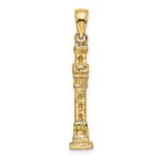 14K 3-D Pilgrim Memorial Monument Charm - Image 4