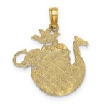14K Textured Flat Noahs Ark Charm - Image 3