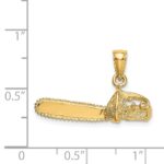 14K 3-D Small Chain Saw Charm - Image 3