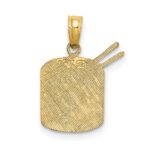 14K Polished Drum and Sticks Charm - Image 4