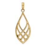 14K Celtic Knot Teardrop Charm - Image 4
