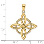 14k Large Celtic Eternity Knot Charm - Image 3