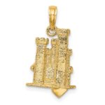 14K 3-D Sand Castle with Shovel Charm - Image 4