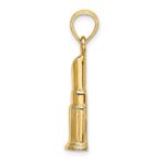 14K 2-D Polished Lipstick Tube Charm - Image 2