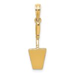 14K 3-D Concrete  Tool Spatula Charm - Image 4