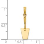 14K 3-D Concrete  Tool Spatula Charm - Image 3