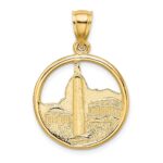 14K Washington D.C. Skyline Circle Charm - Image 4