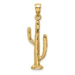 14K 3-D Saguaro Cactus Charm - Image 4