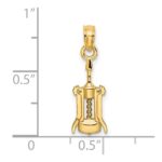 14K Wine Opener Charm - Image 3