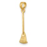 14K 3-D Leaf Rake Garden Tool Charm - Image 5