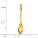 14K Polished 3-D Spoon Charm - Image 3