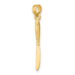 14K 3-D Polished Table Knife Charm - Image 5