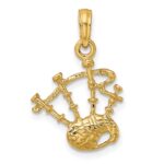 14K 3-D Bagpipes Charm - Image 4