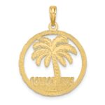 14K PUERTO RICO Palm Tree Charm - Image 4