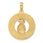 14K CHARLESTON Pineapple Charm - Image 4