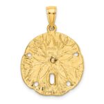 14K Starfish on Sand Dollar Charm - Image 3