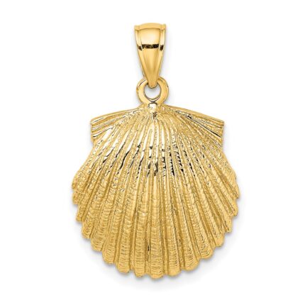 14K Scallop Shell Charm