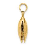 14K 3-D Polished Mussel Shell Charm - Image 2