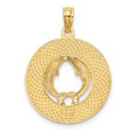 14K FLORIDA with Dolphins Circle Charm - Image 4