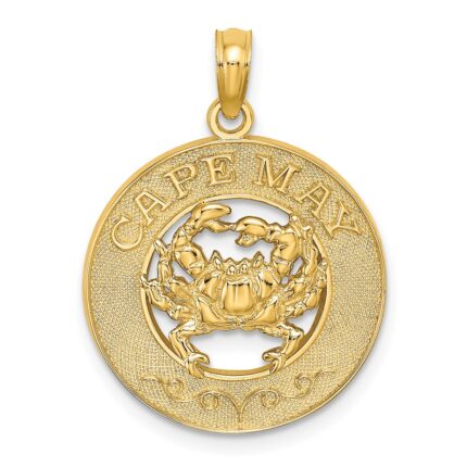 14K CAPE MAY with Crab Charm