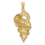 14K 2-D Precious Wentletrap Shell Charm - Image 4