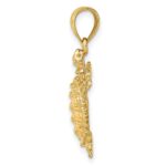 14K Medium Land Turtle Charm - Image 2