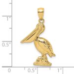 14K 3-D Pelican Standing Charm - Image 3