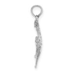14K White Gold Cut-Out Angelfish Charm - Image 2
