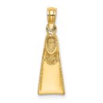 14K Scuba Flipper Charm