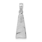 14K White Gold Scuba Flipper Charm - Image 4