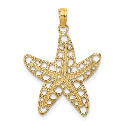14K Cut-Out Starfish Charm