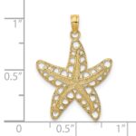 14K Cut-Out Starfish Charm - Image 3