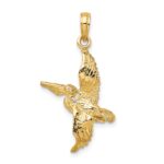 14K 3-D Pelican Flying Charm - Image 4