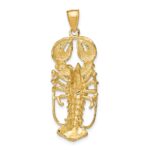 14K Large 3-D Lobster Pendant - Image 4