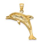 14K Polished Jumping Dolphin Charm - Image 4